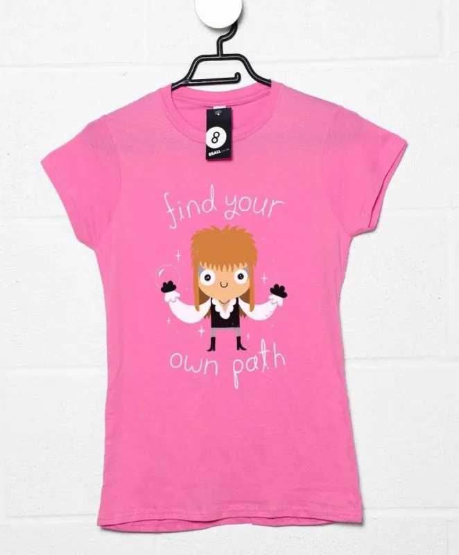 Find Your Own Path DinoMike Womens Fitted T-Shirt sold by 8Ball