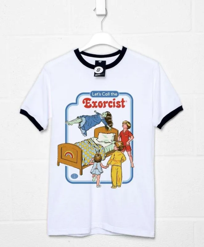 Steven Rhodes Let's Call the Exorcist Ringer T-Shirt sold by 8Ball