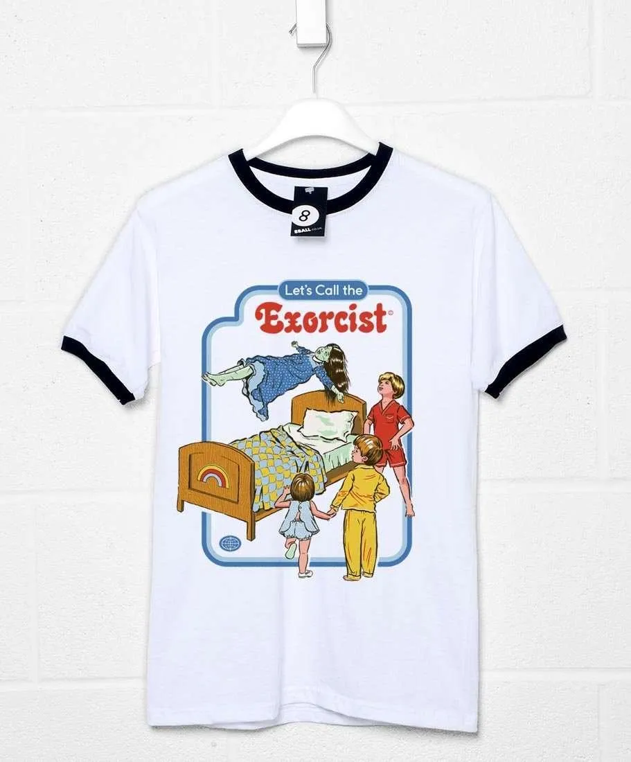 Steven Rhodes Let's Call the Exorcist Ringer T-Shirt sold by 8Ball