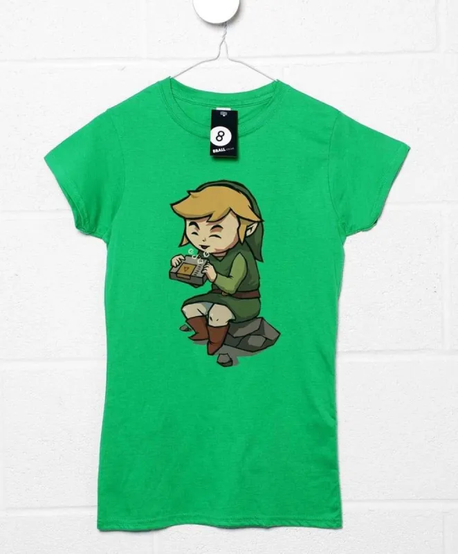 Legend Of Zelda Error Song Fitted Womens T-Shirt sold by 8Ball