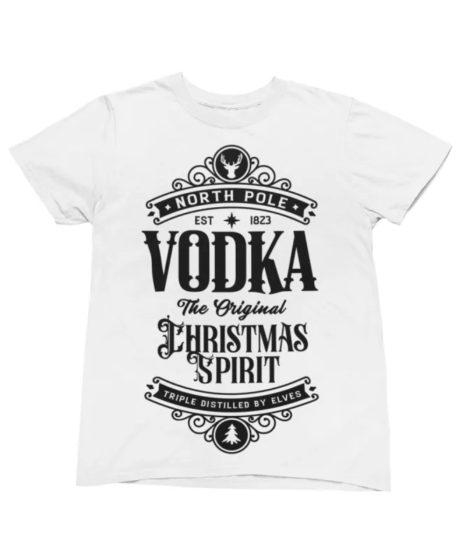 North Pole Vodka Mono Christmas Unisex T-Shirt sold by 8Ball