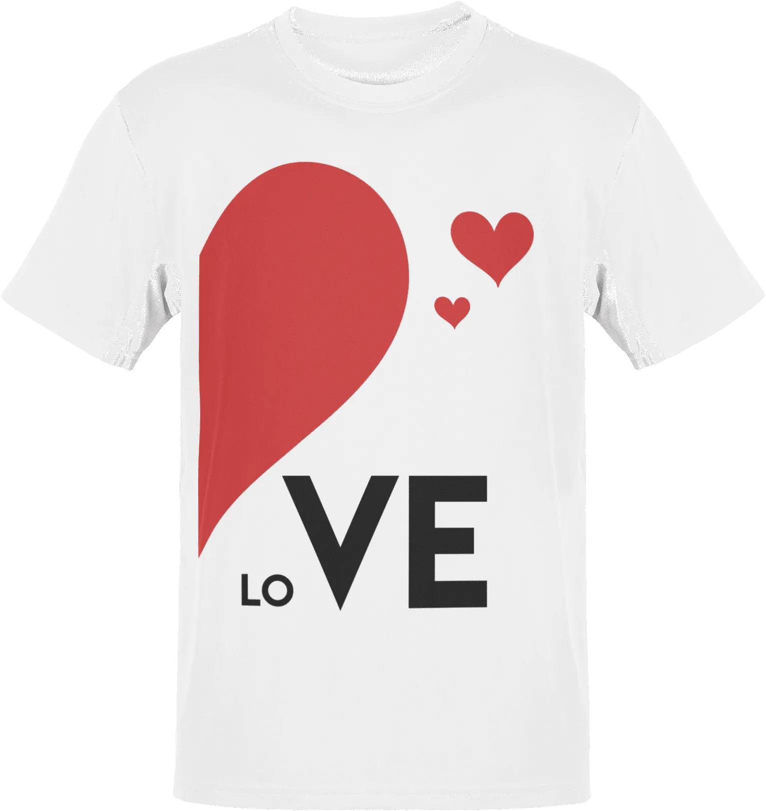 Valentines Love Adult Left T-Shirt sold by 8Ball product image thumbnail 2