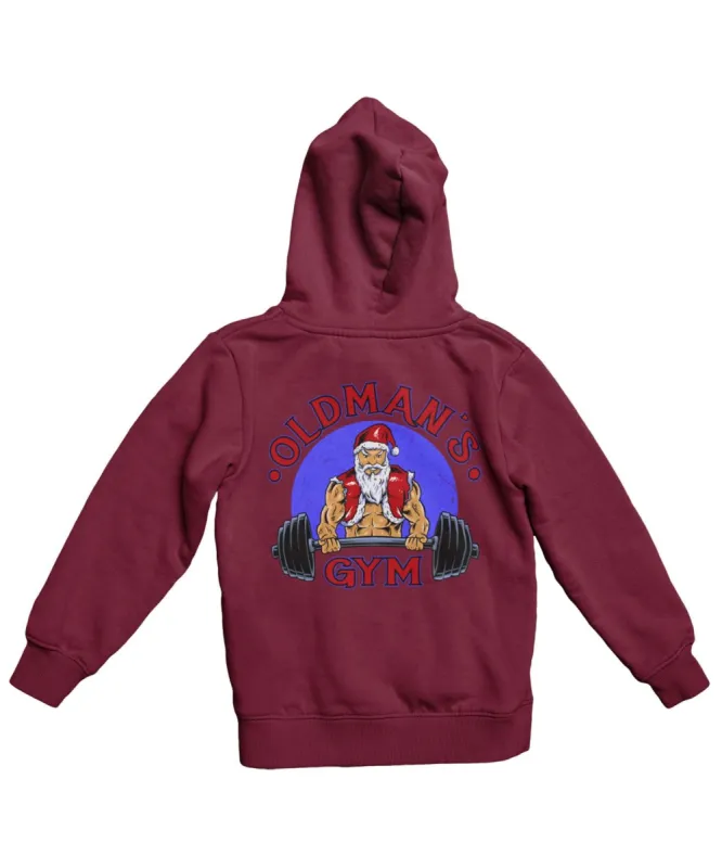 Old Mans Gym Back Printed Christmas Hoodie sold by 8Ball