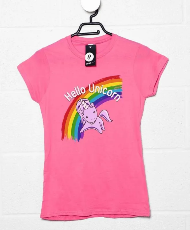 Hello Unicorn Womens T-Shirt sold by 8Ball