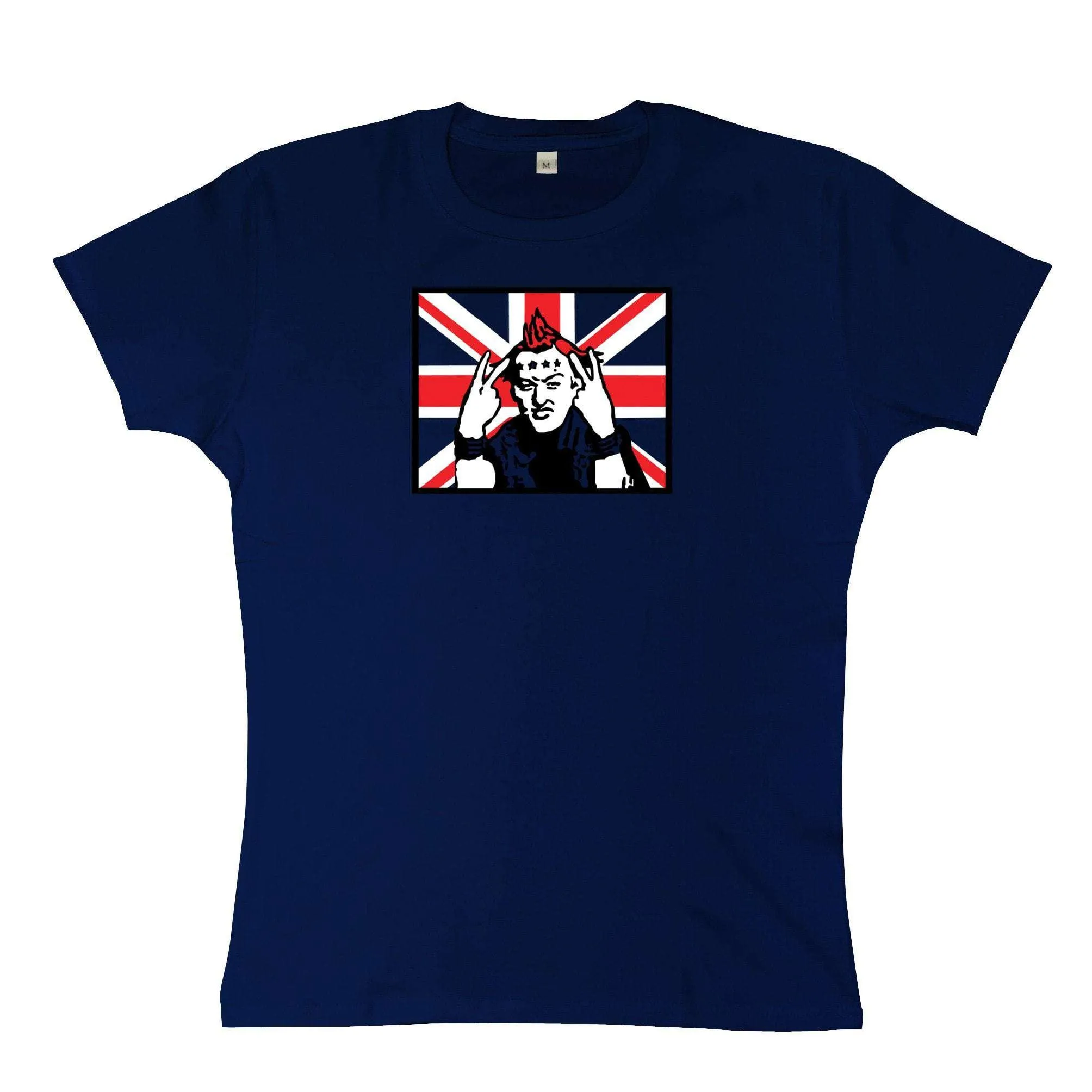 Vyvyan Basterd Union Flag Womens T-Shirt sold by 8Ball