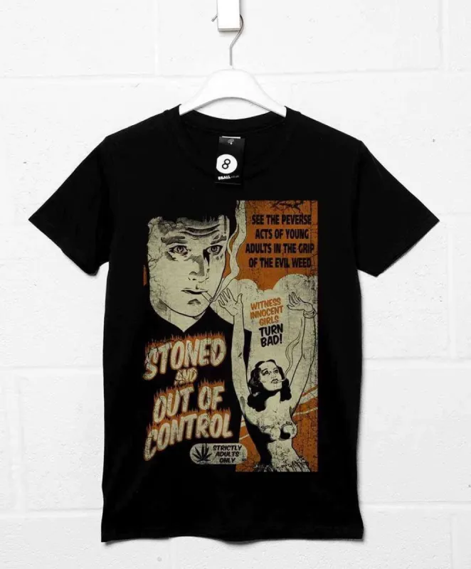 Deathray Stoned And Out Of Control T-Shirt sold by 8Ball