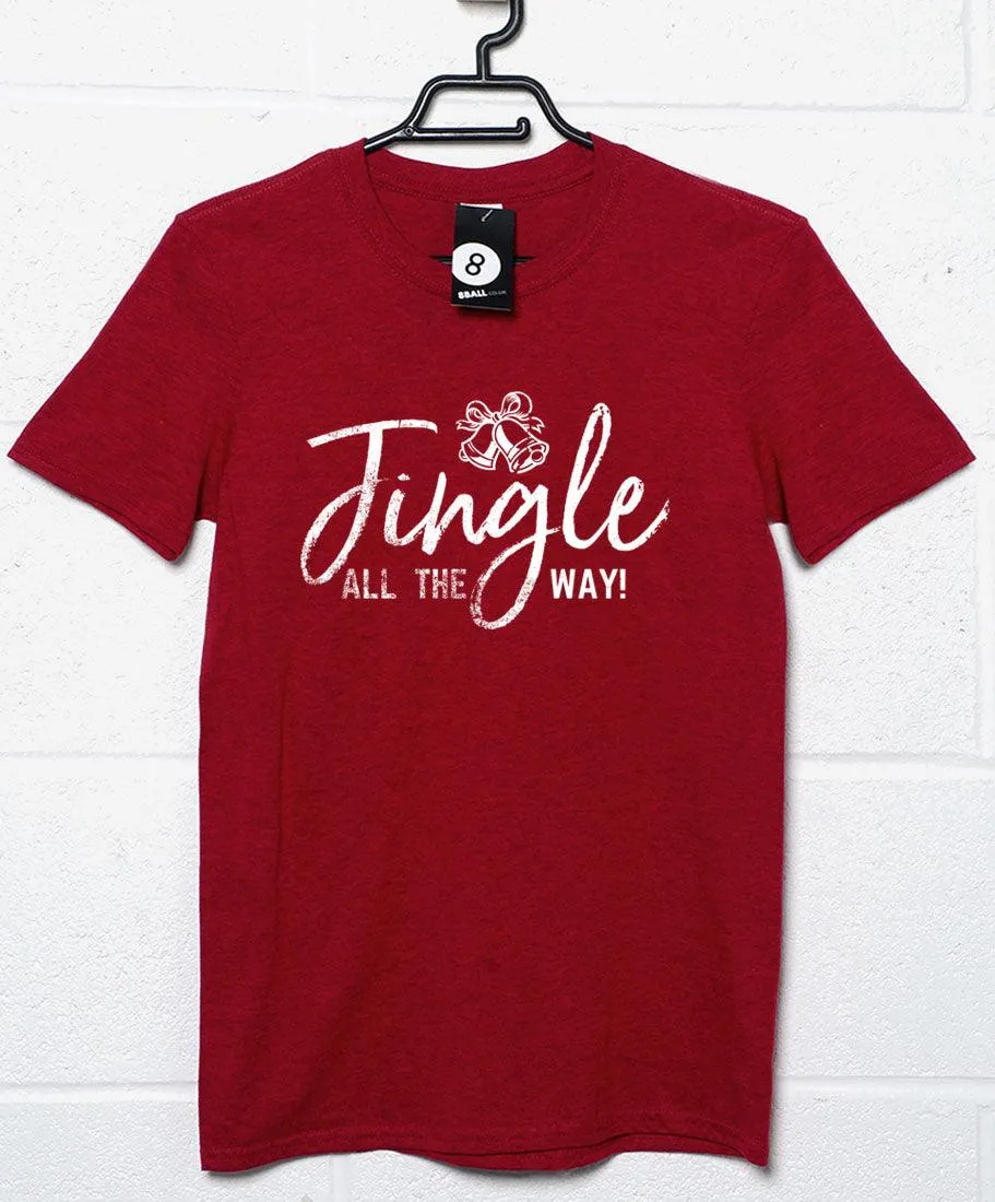 Jingle All the Way Christmas Slogan T-Shirt sold by 8Ball product image thumbnail 2