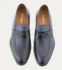 Penny Loafer Avio Antique And Black Leather sold by Ace Marks
