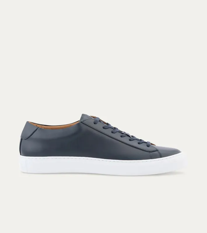 Dress Sneaker In Navy Leather sold by Ace Marks