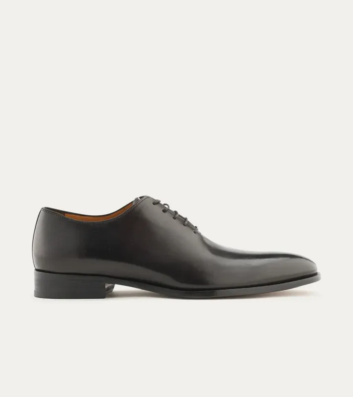 Wholecut Oxford Plain Toe Black Antique sold by Ace Marks