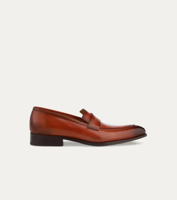 Jack Square Keeper Loafer in Cognac sold by Ace Marks