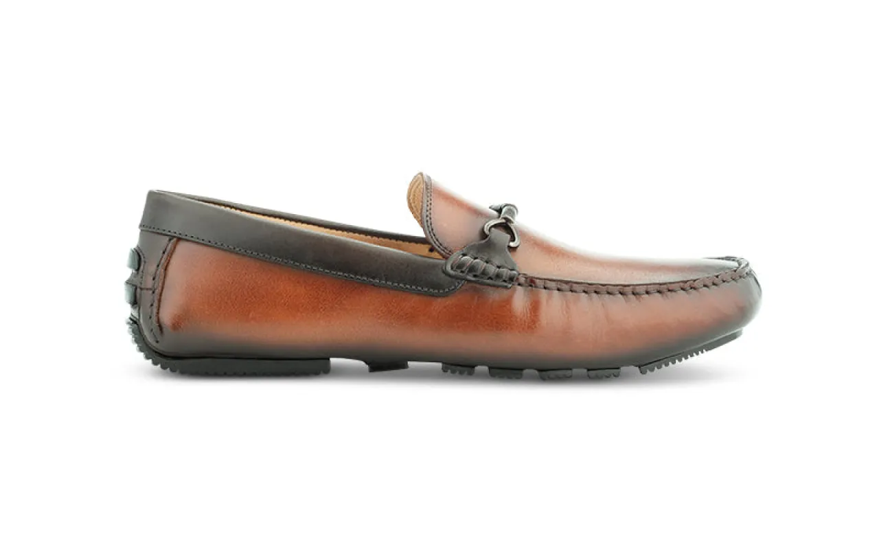 Bit Moccasin In Cognac Antique sold by Ace Marks