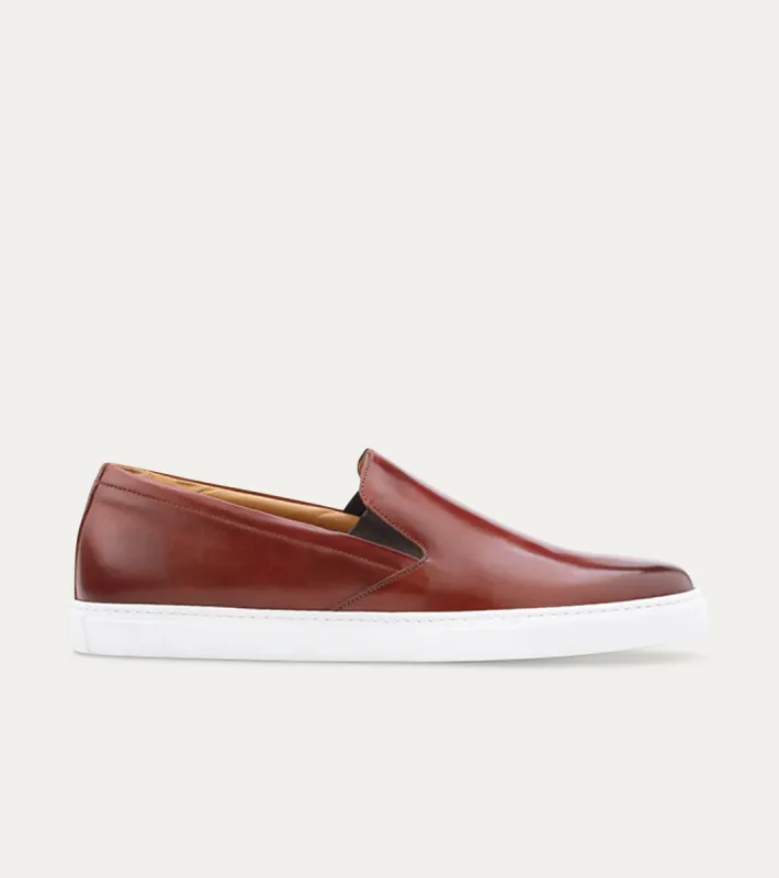 Slip On Sneaker In Brandy Antique sold by Ace Marks