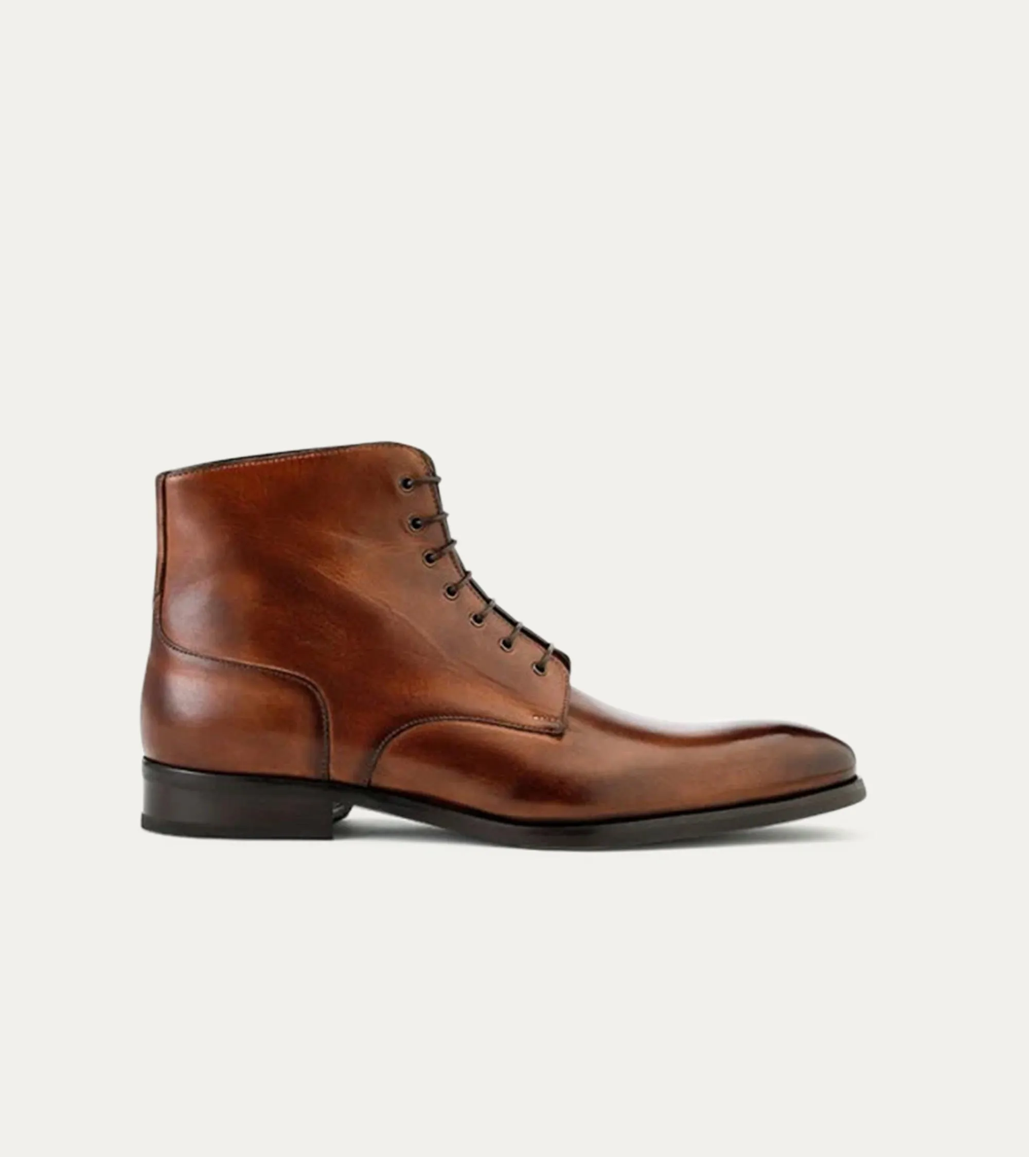 Hugo Lace Boot In Brown sold by Ace Marks