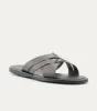 Sandalo Leather Slide Sandals In Brown sold by Ace Marks
