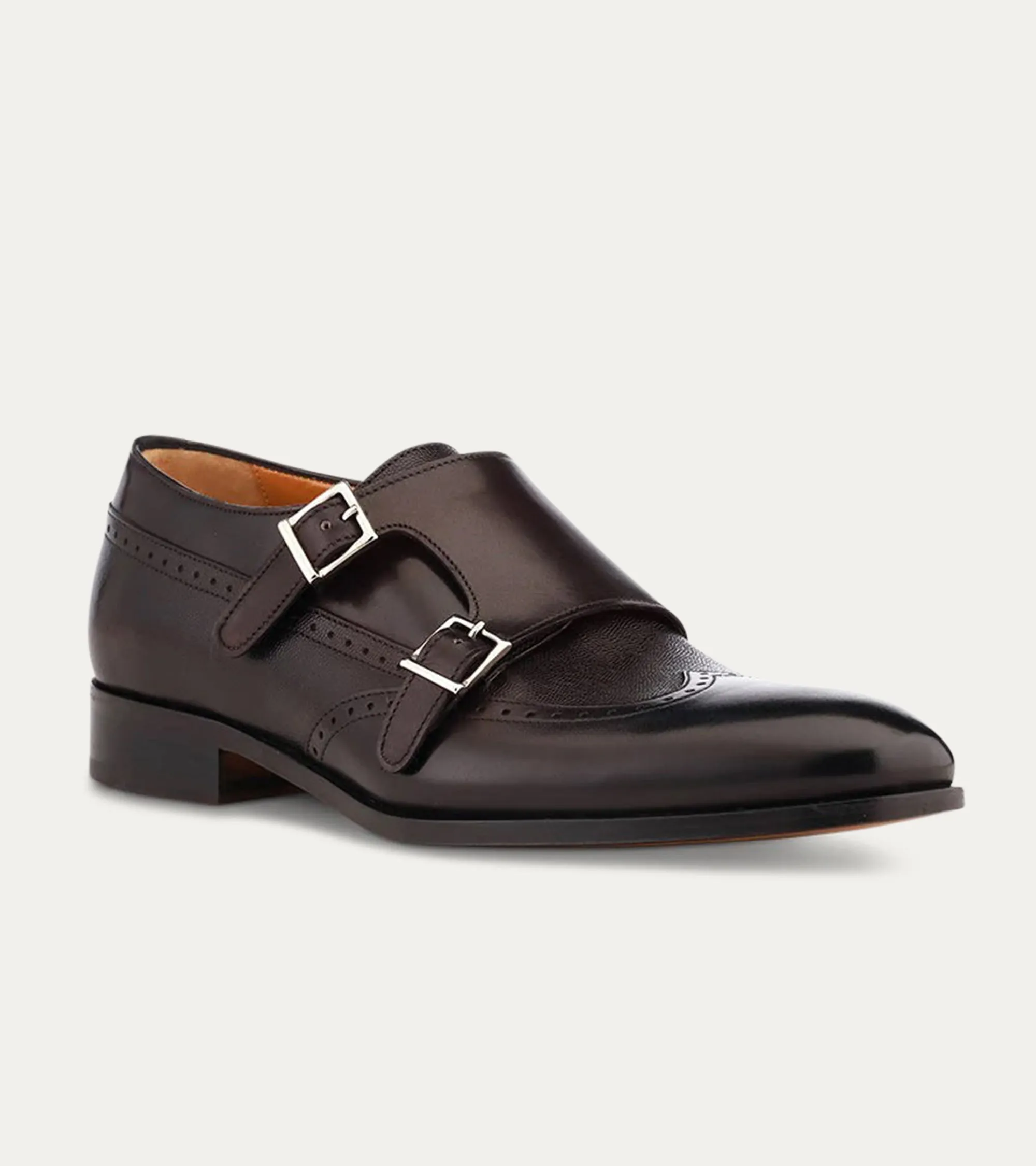 Liam Wingtip Monkstrap in Black St. Noma sold by Ace Marks product image thumbnail 2