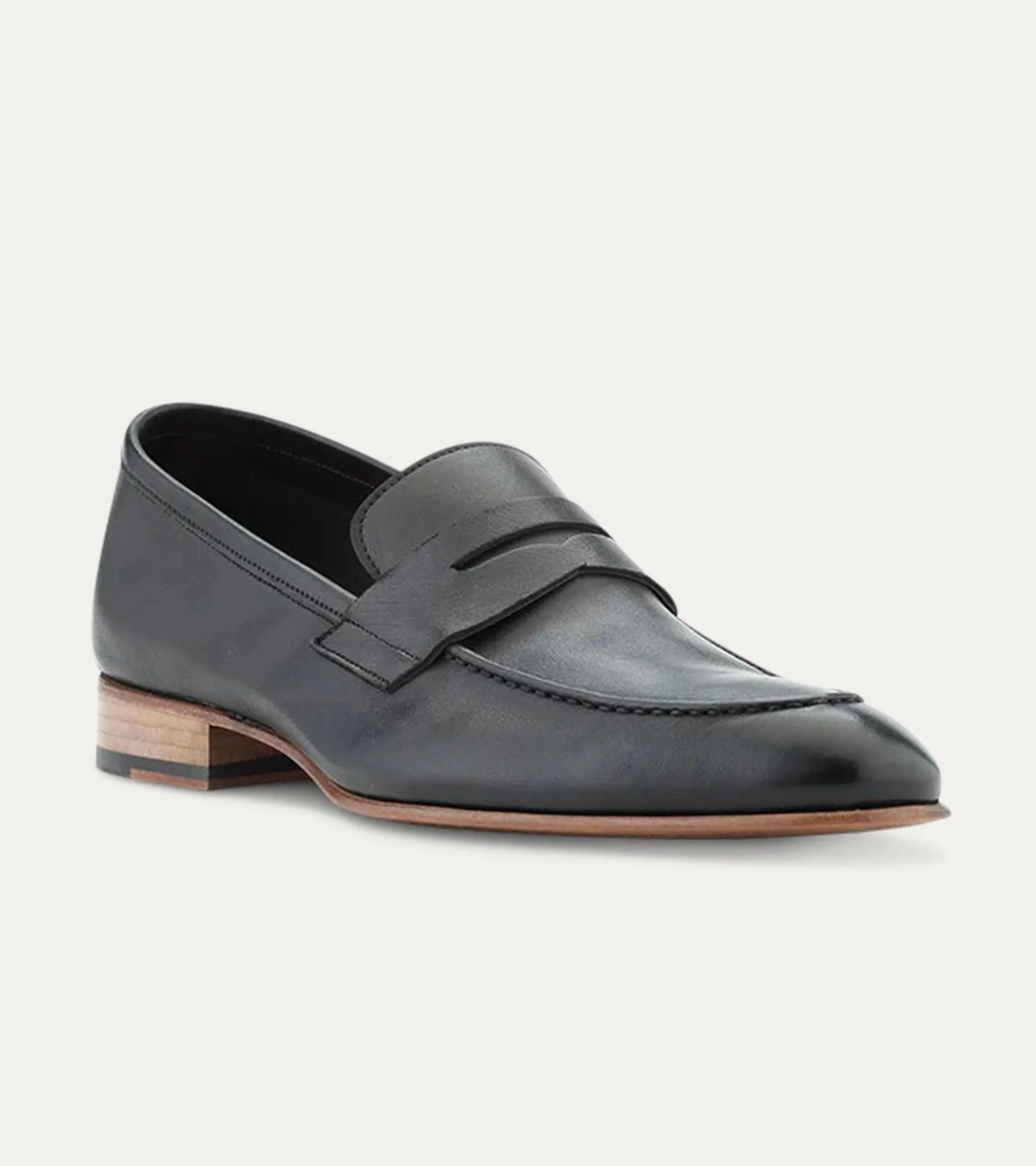 Stan Loafer in Black Leather sold by Ace Marks product image thumbnail 2