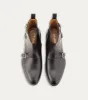 Tristan Triple Monkstrap Boot in Black sold by Ace Marks