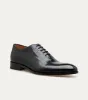 Wholecut Oxford Plain Toe Black Croc Antique sold by Ace Marks