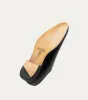 Wholecut Oxford Plain Toe Black Croc Antique sold by Ace Marks
