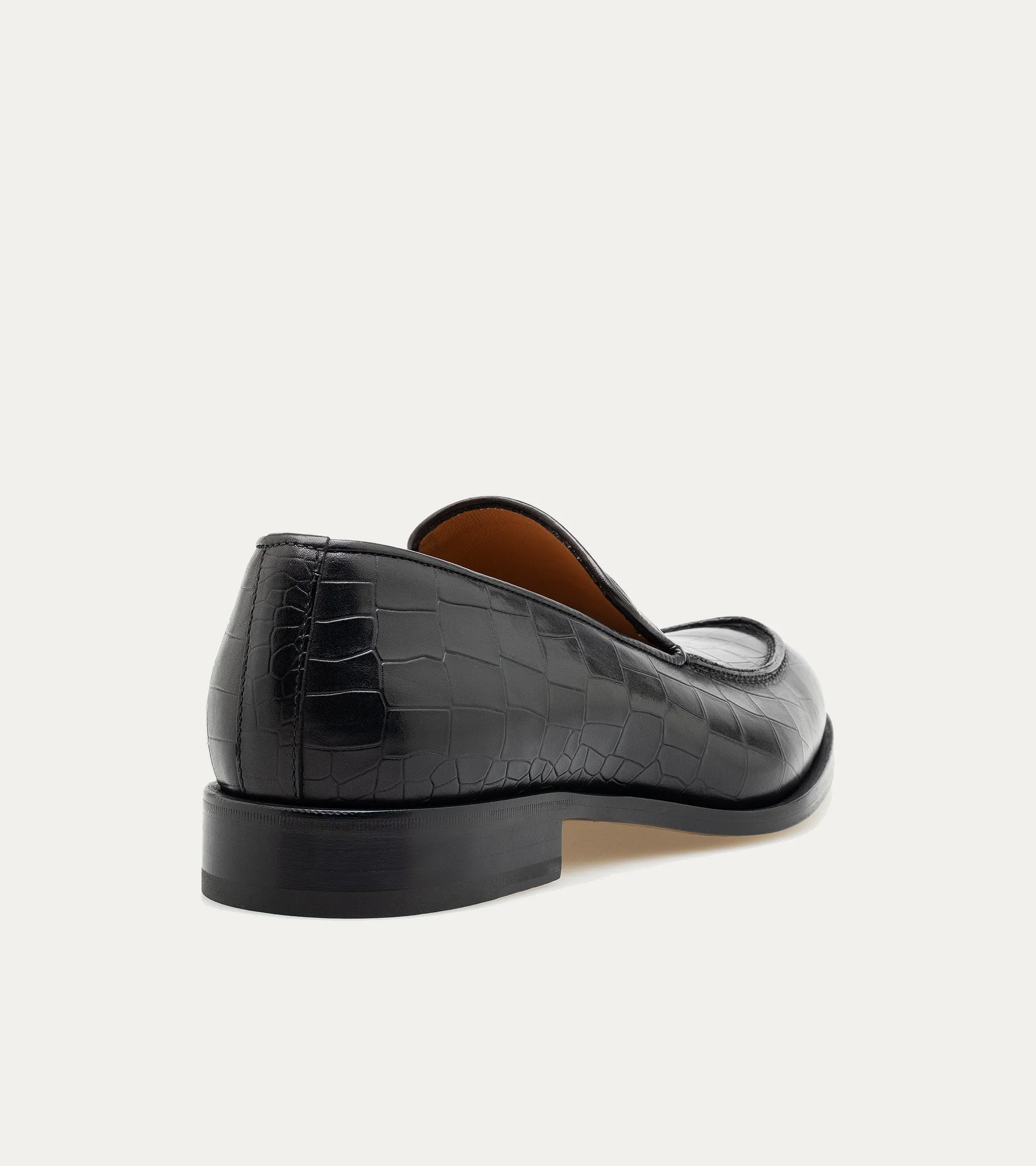 Enzo Stitch Toe Loafer in Black Croc sold by Ace Marks product image thumbnail 3