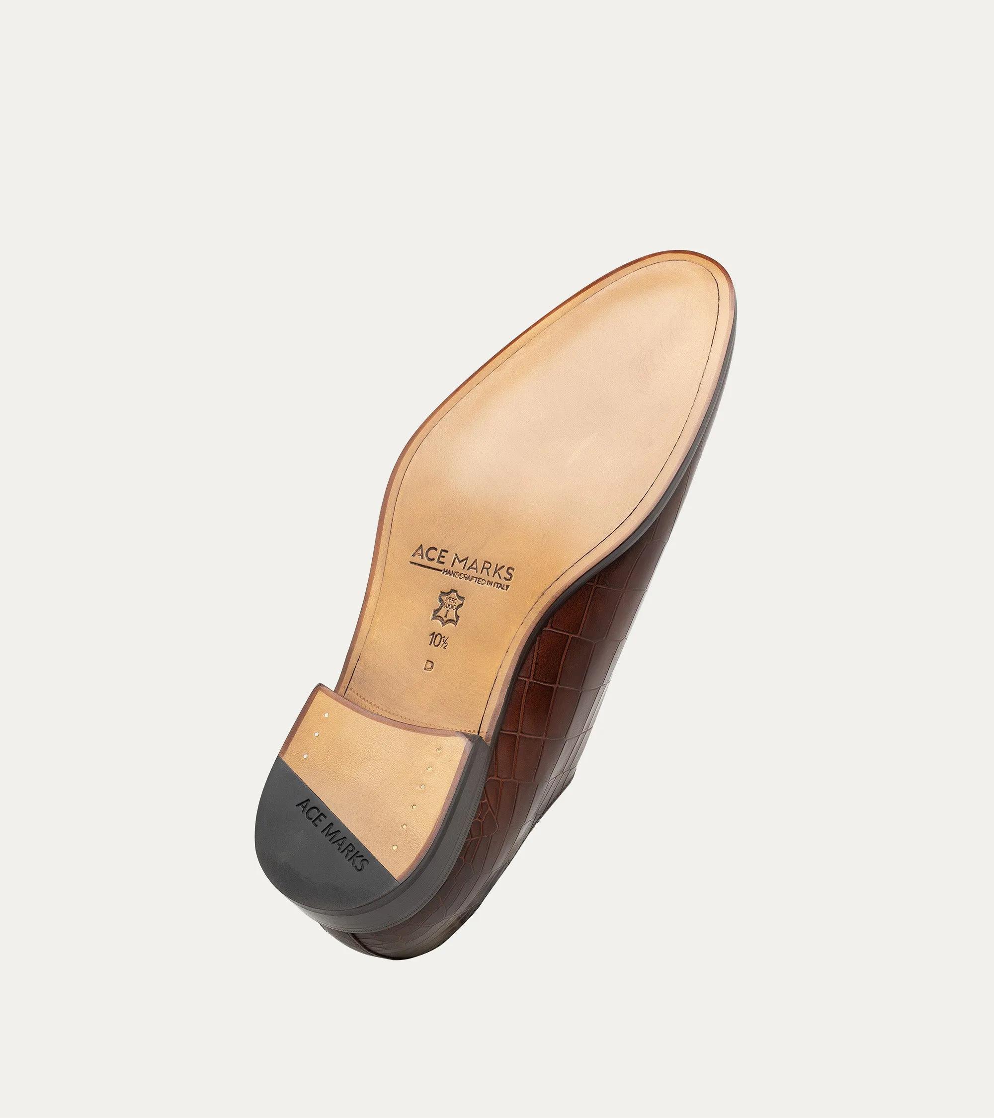 Wholecut Oxford Plain Toe Brandy Nicol Croc sold by Ace Marks product image thumbnail 5