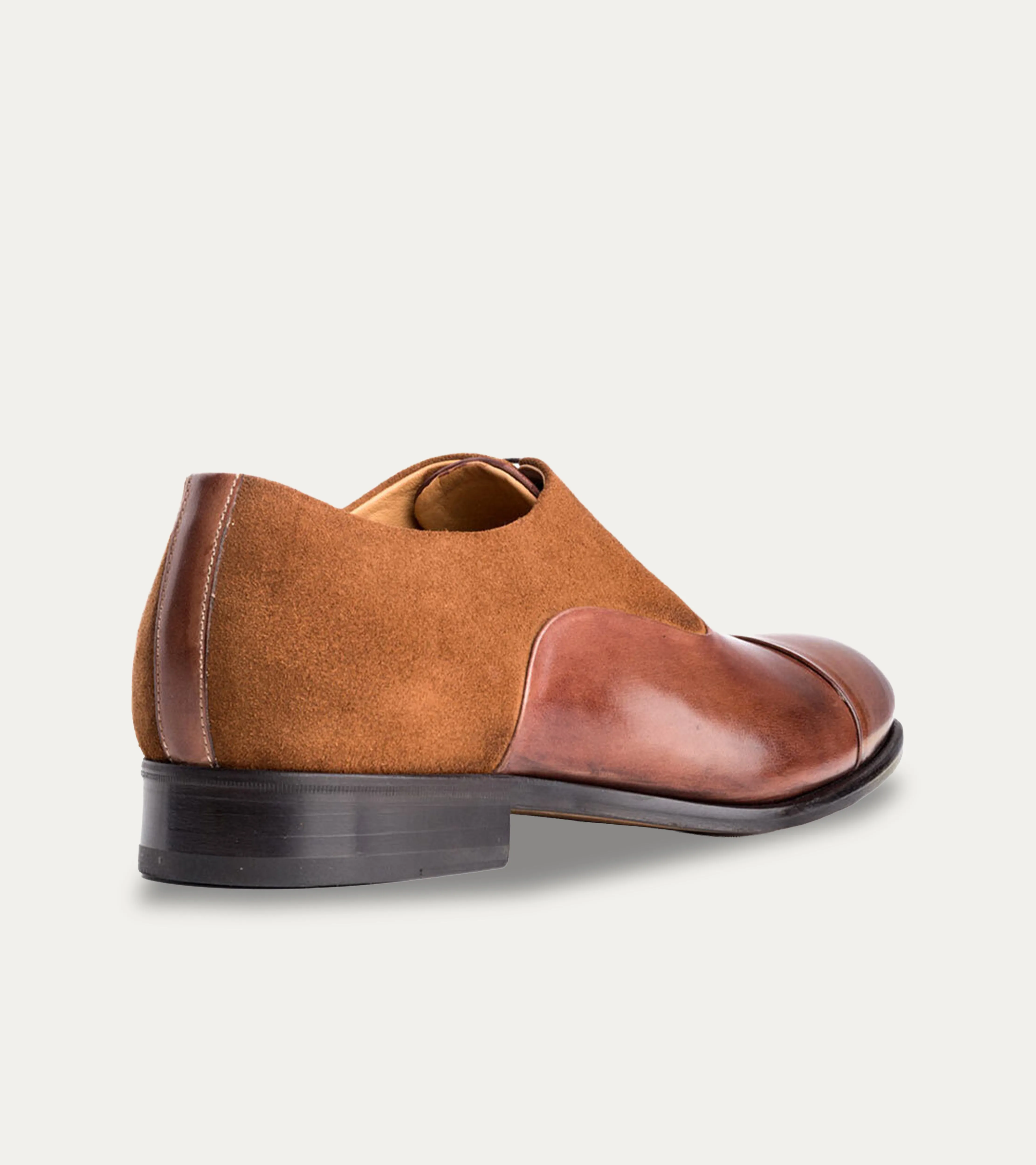 Cap Toe Oxford Rum Antique & Rum Suede sold by Ace Marks product image thumbnail 3