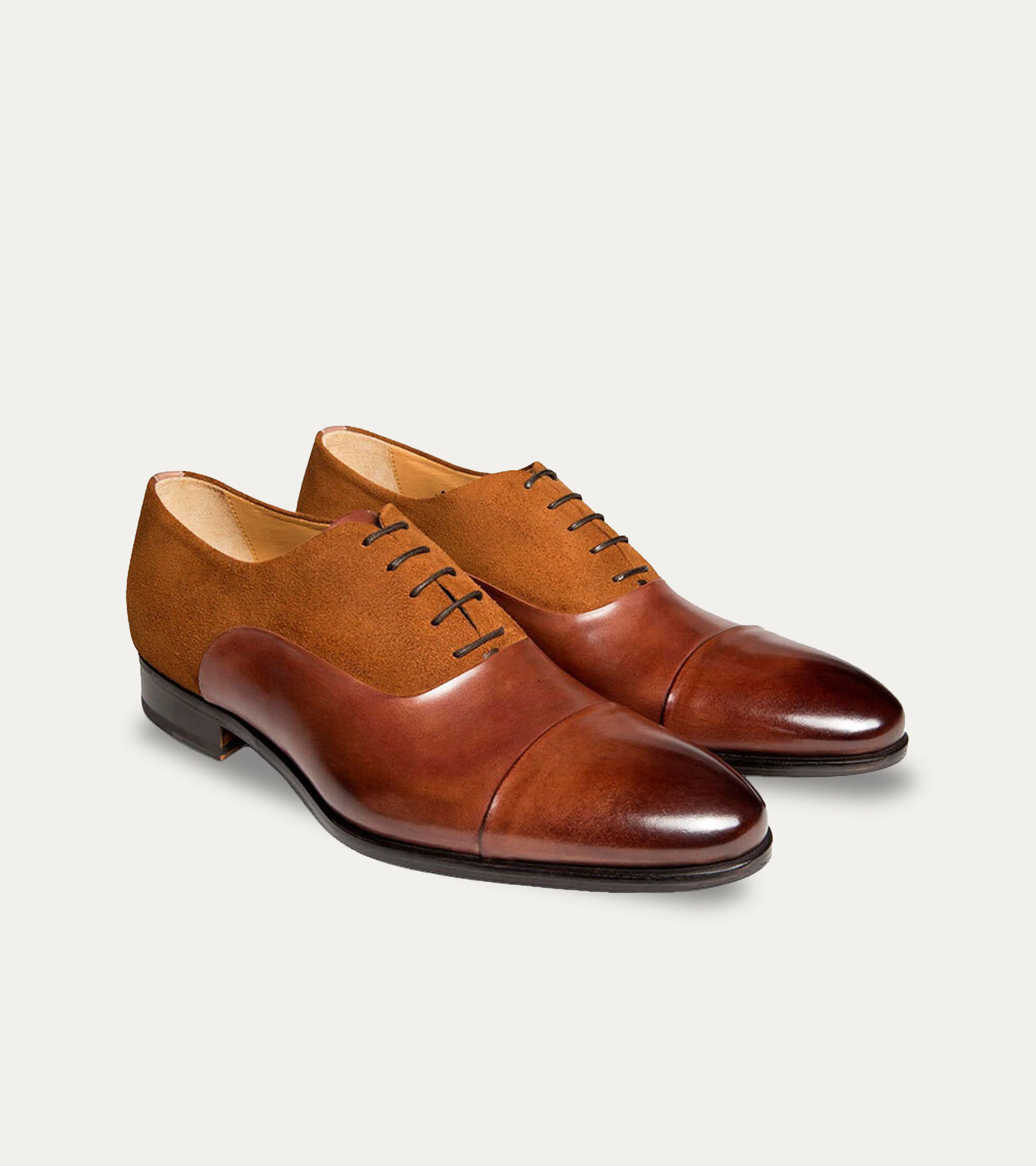 Cap Toe Oxford Rum Antique & Rum Suede sold by Ace Marks product image thumbnail 2