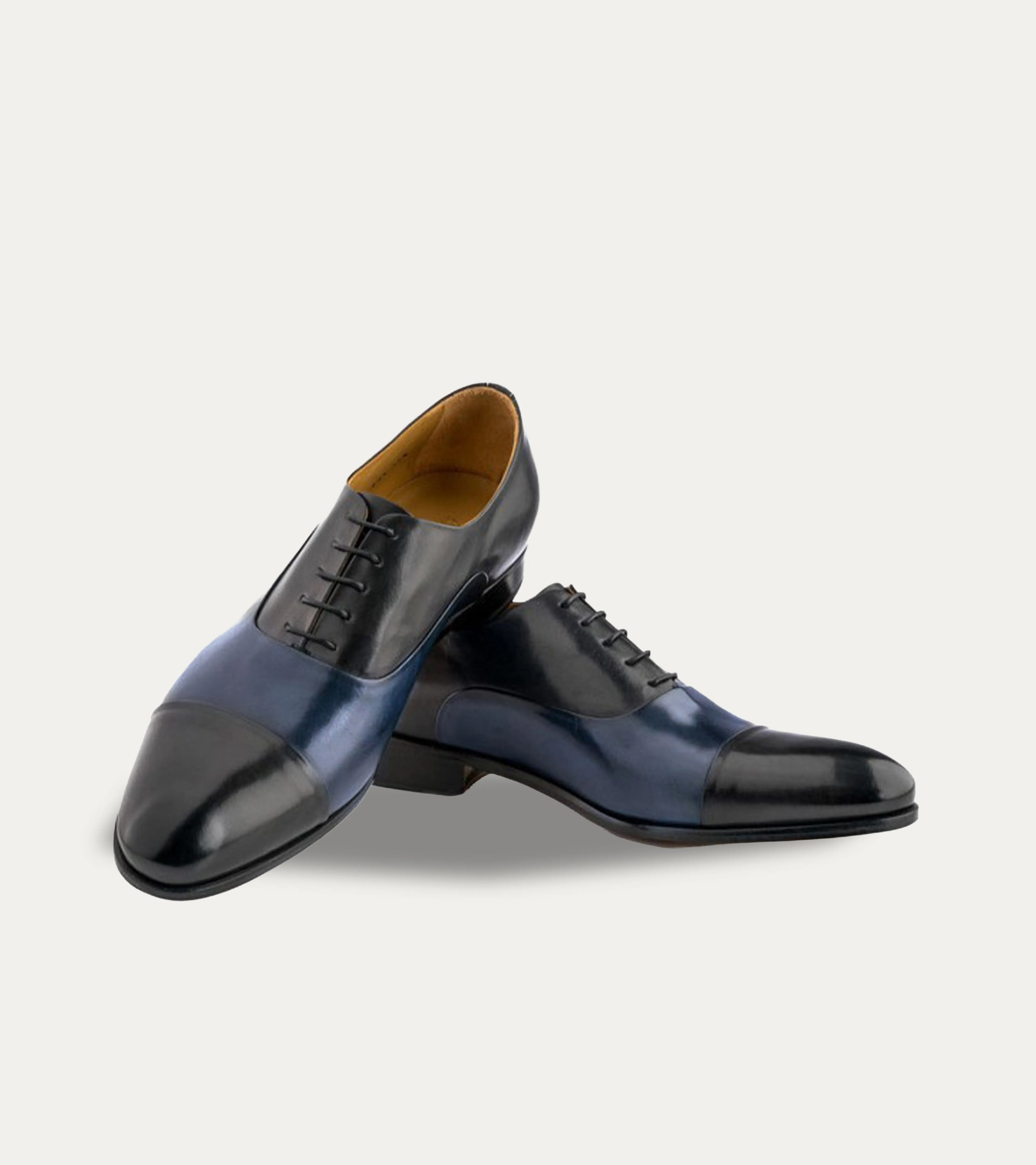 Cap Toe Oxford Grey & Dark Blue Antique sold by Ace Marks product image thumbnail 4