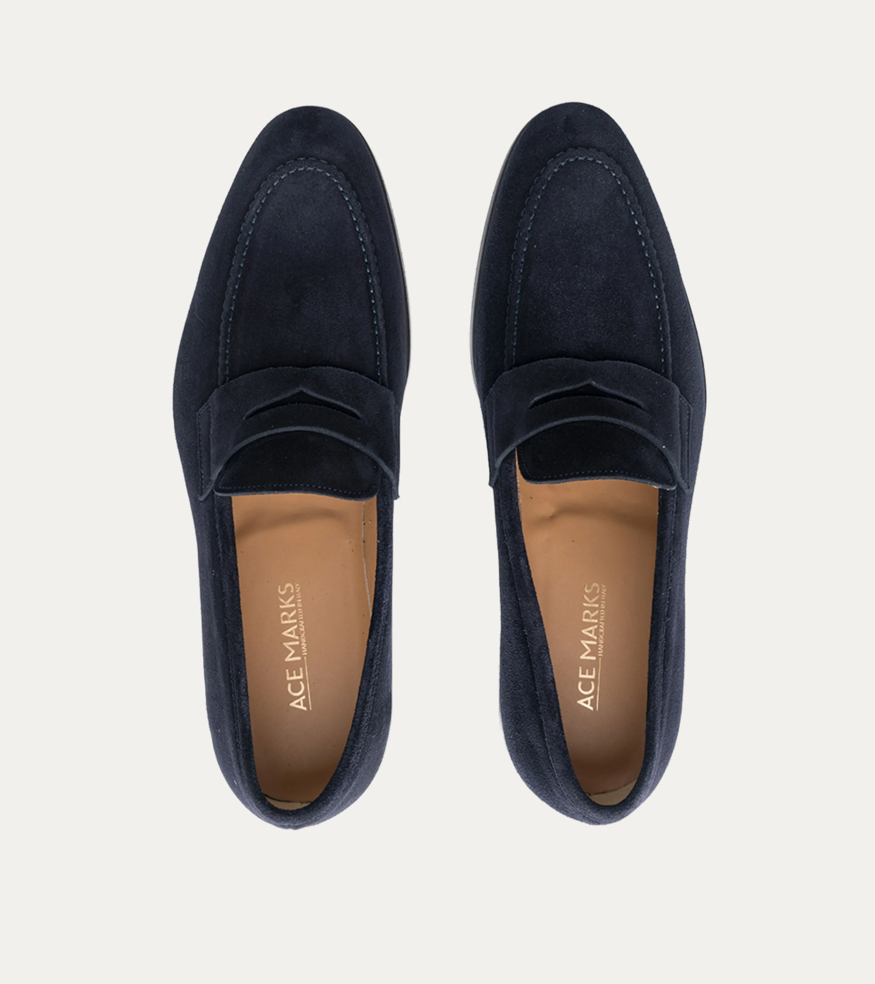 Greg Penny Loafer Navy Suede sold by Ace Marks product image thumbnail 4