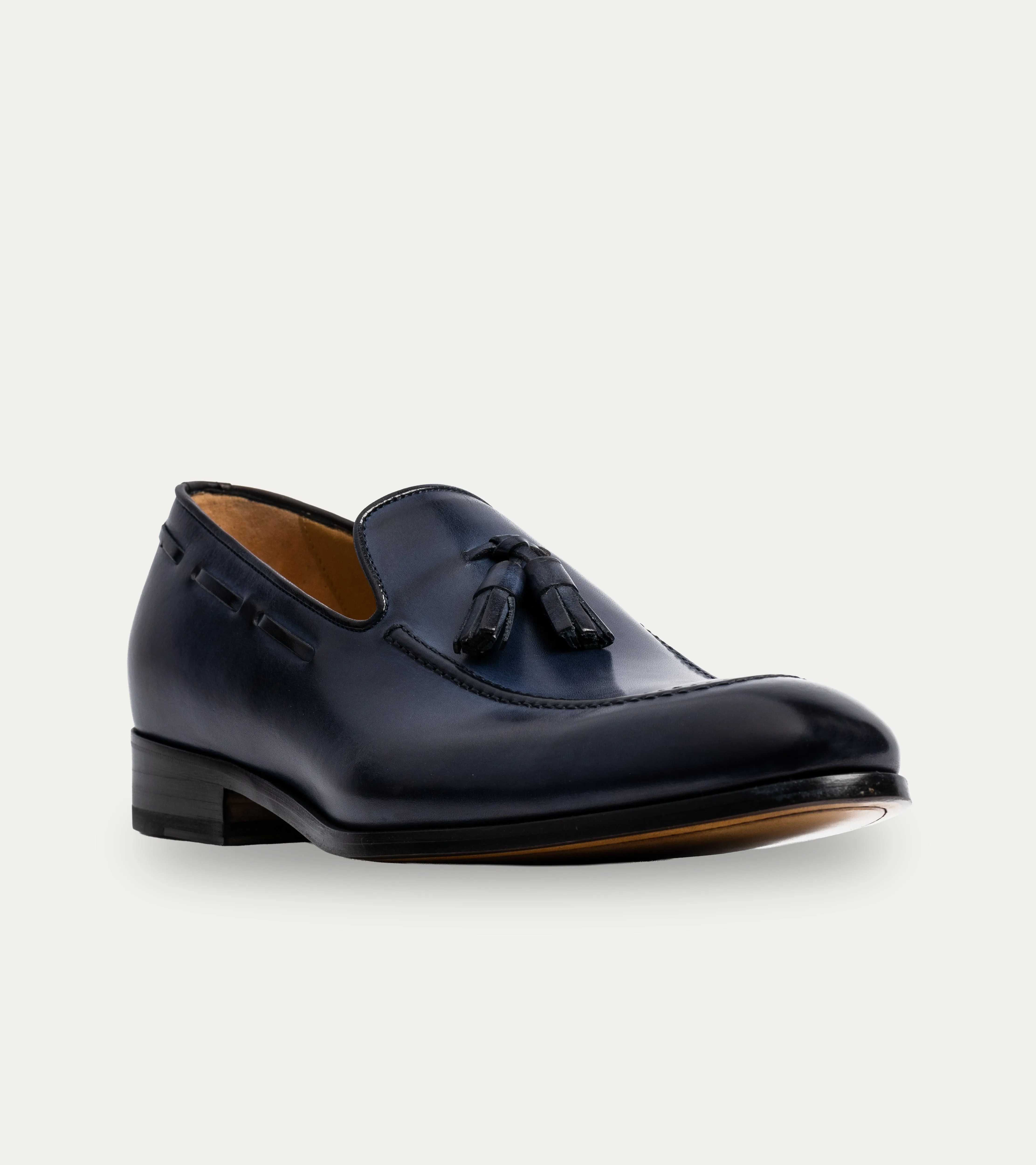 Amit Tassel Loafer Blue Tony Patina sold by Ace Marks
