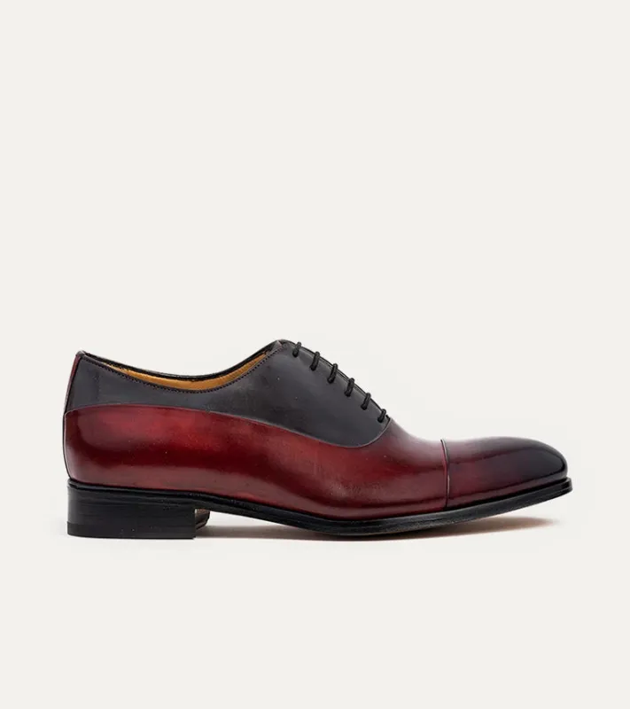 Luca Cap Toe Oxford Diablo & Dk. Grey made by Ace Marks