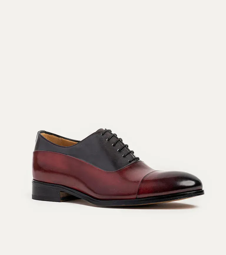 Luca Cap Toe Oxford Diablo & Dk. Grey sold by Ace Marks product image thumbnail 2