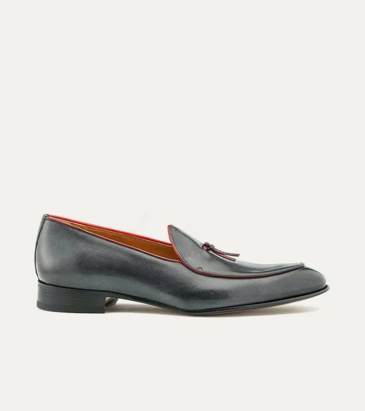 Giani Belgian Loafer Grey Smoke & Diablo made by Ace Marks