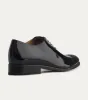 Wholecut Oxford Plain Toe Black Patent sold by Ace Marks