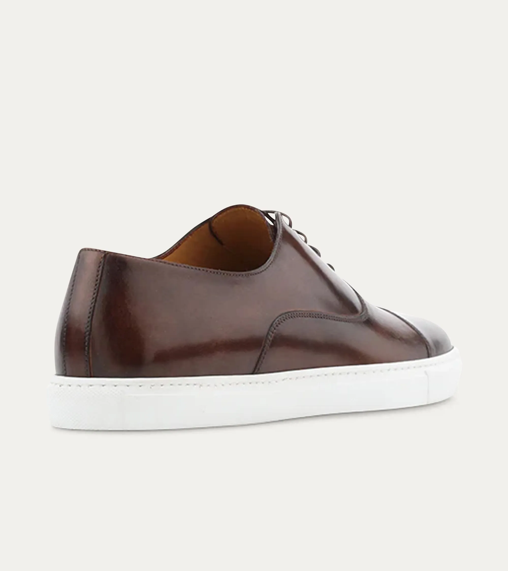 Cap Toe Oxford Sneaker In Brown Antique sold by Ace Marks product image thumbnail 3