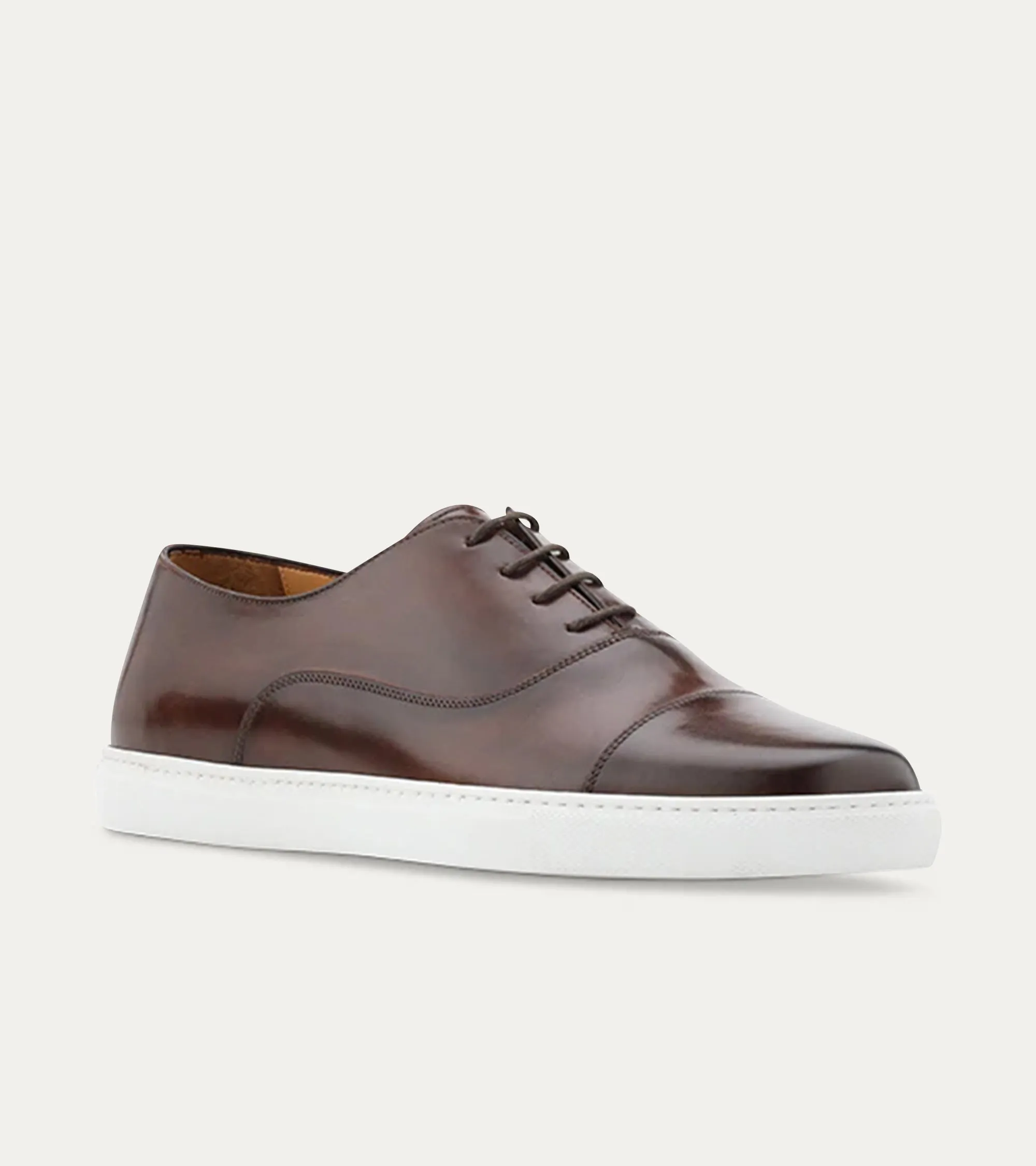 Cap Toe Oxford Sneaker In Brown Antique sold by Ace Marks product image thumbnail 2