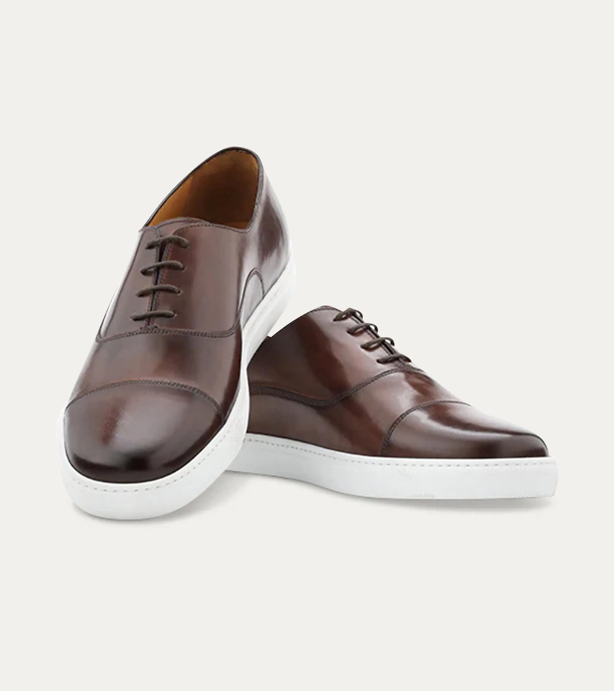 Cap Toe Oxford Sneaker In Brown Antique sold by Ace Marks product image thumbnail 4
