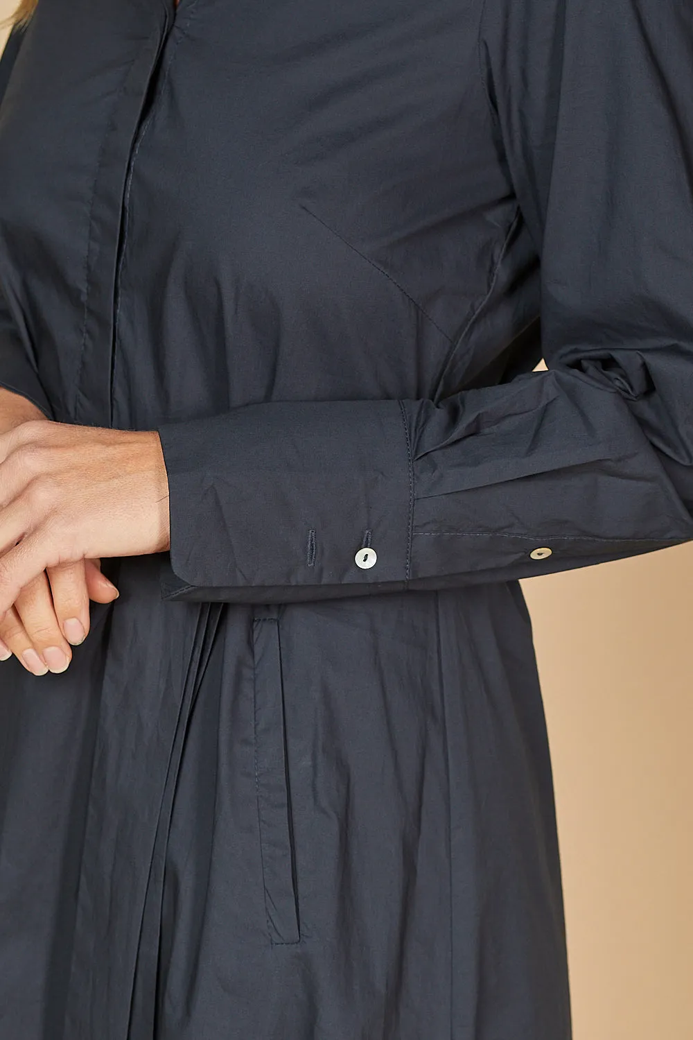 Kelly Poplin Dress in Navy sold by Adrift product image thumbnail 3