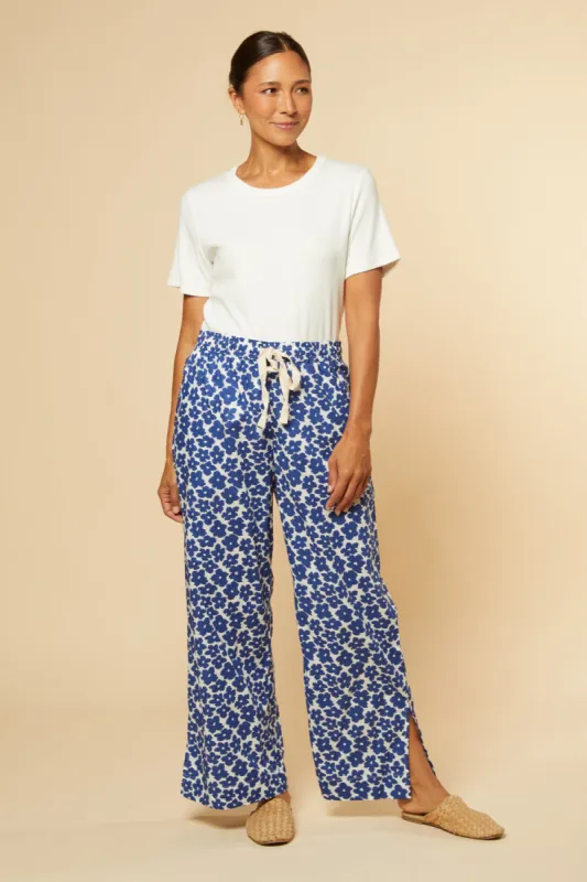 Breezy Elastic Waist Pant in Osaka Midnight sold by Adrift