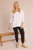 Long Sleeve Swing Tee in White sold by Adrift