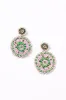 Boho Beaded Earrings in Pink and Green sold by Adrift