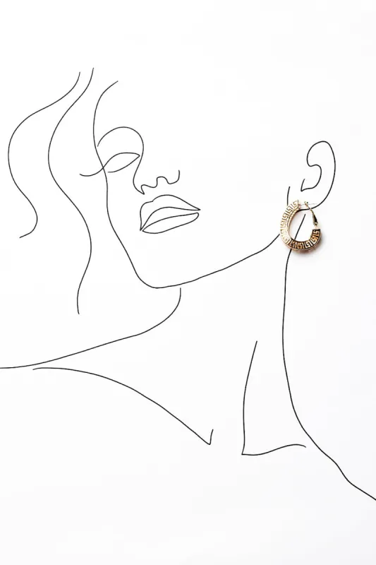 Lorenzo Earrings in Gold made by Adrift