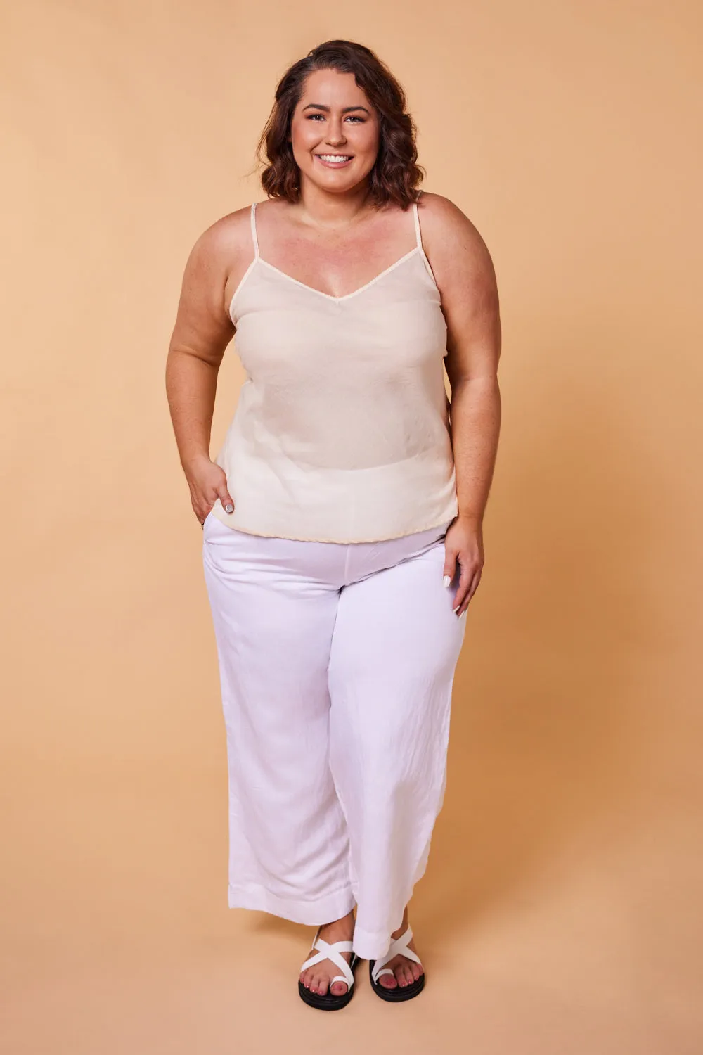 Adrift Cotton Cami in Ecru sold by Adrift product image thumbnail 5