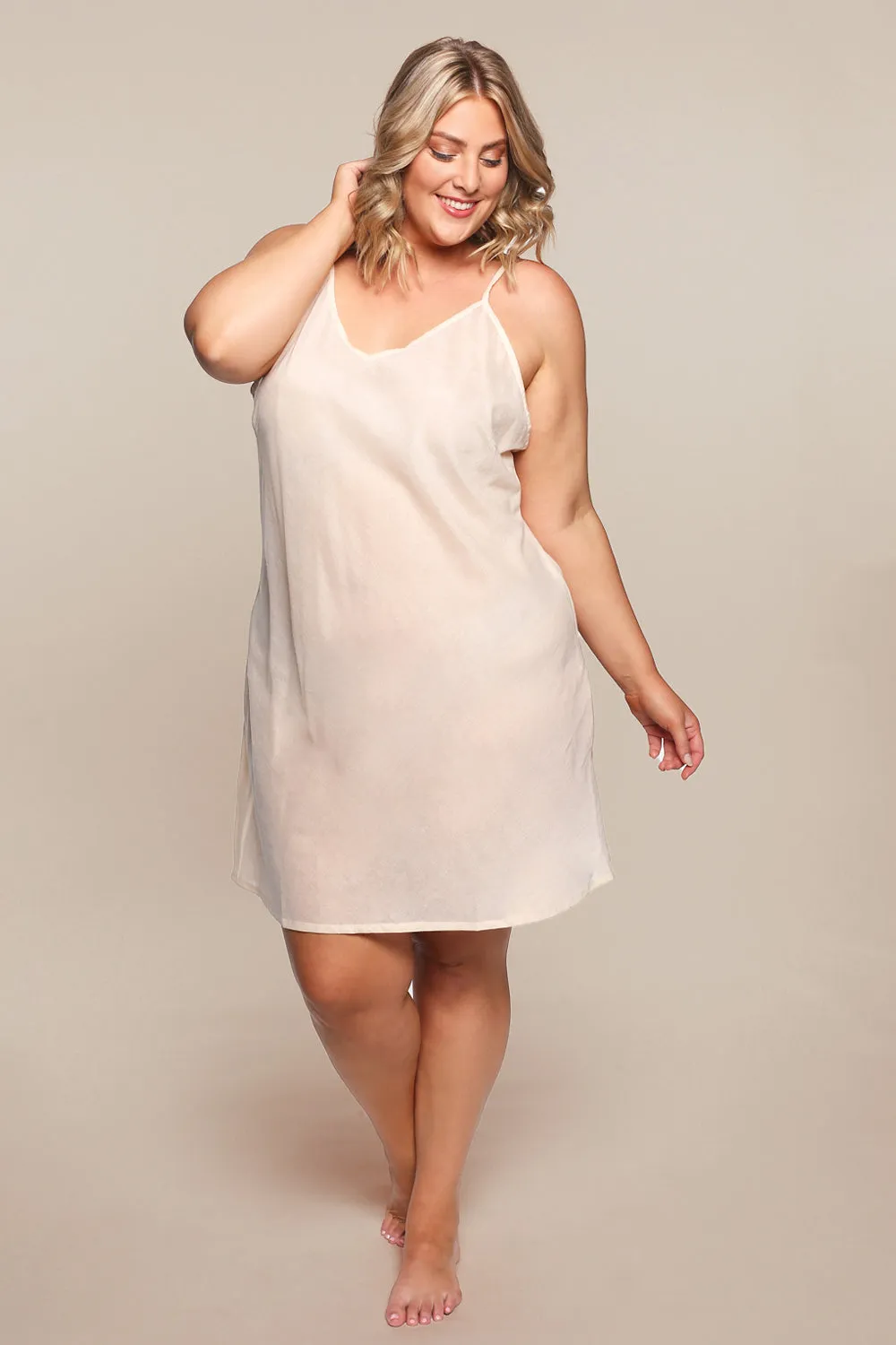 Adrift Cotton Slip in Ecru sold by Adrift product image thumbnail 3