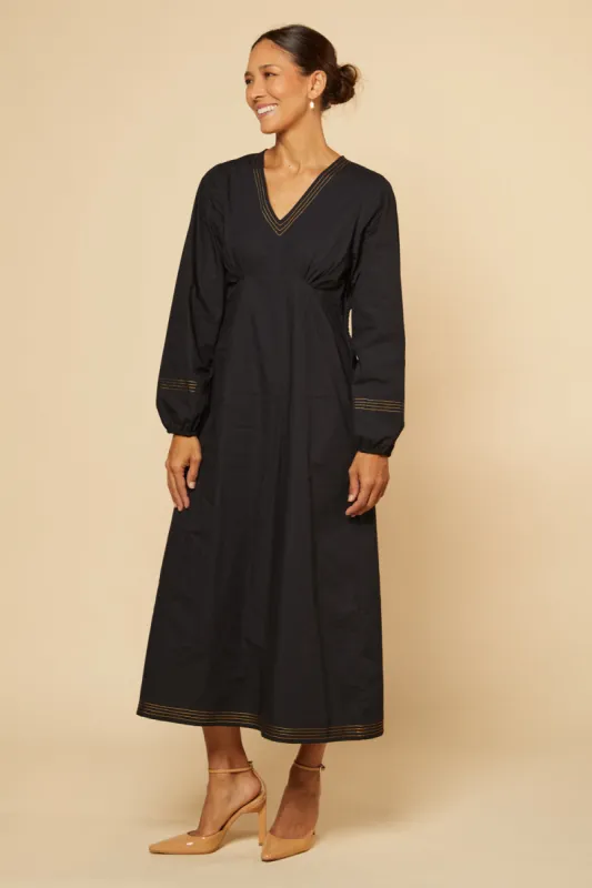 Farrah Midi Dress in Tiramisu sold by Adrift