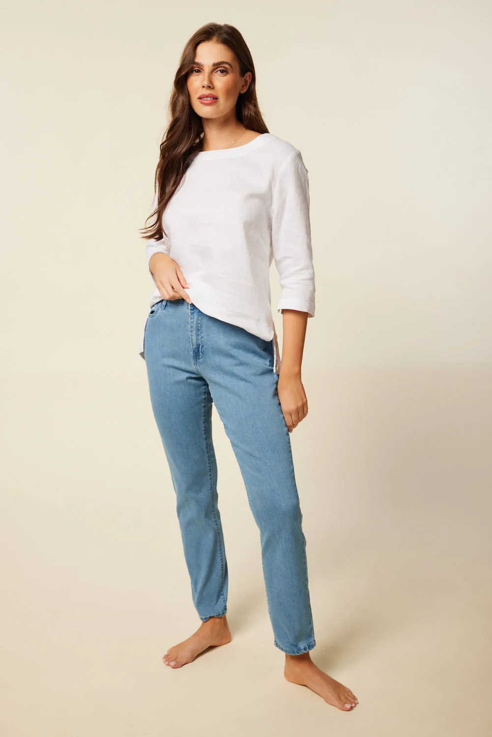 Adrift Denim Fitted Jeans in Light Wash sold by Adrift product image thumbnail 4