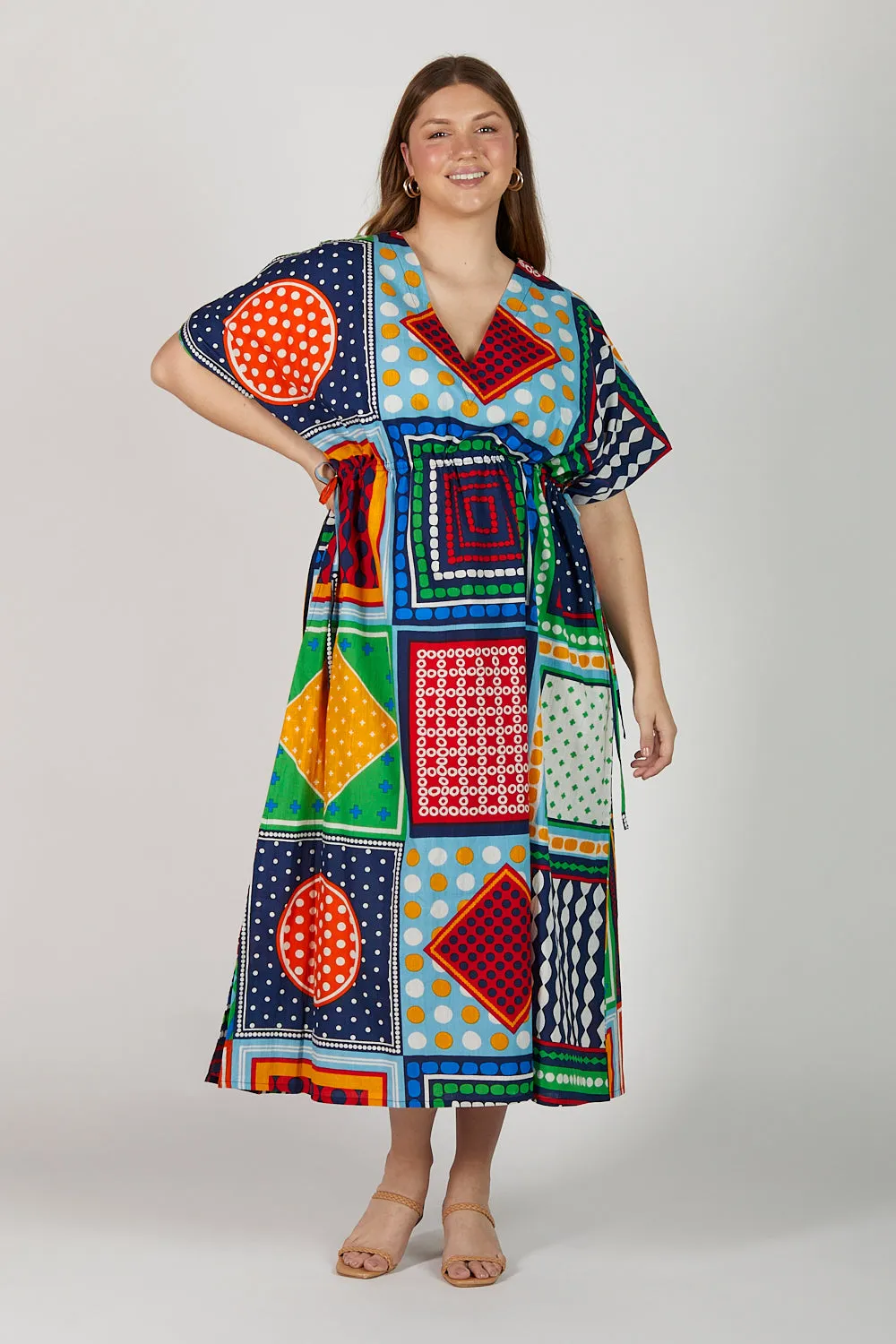 Tasha Maxi Kaftan Dress in Arthouse sold by Adrift product image thumbnail 2