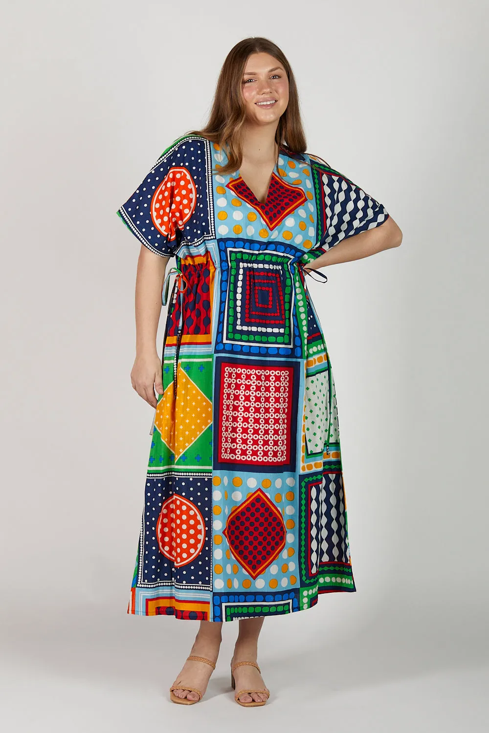 Tasha Maxi Kaftan Dress in Arthouse sold by Adrift product image thumbnail 5