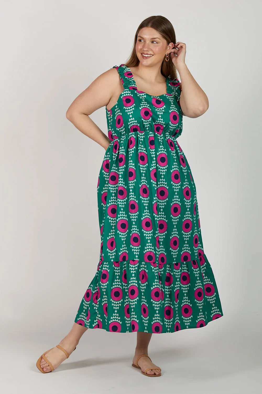 Gabrielle Sundress in Junebug sold by Adrift